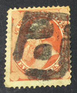 MOMEN: US STAMPS #149 NEGATIVE P USED LOT #44710
