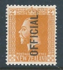 New Zealand #O45 MH 2p King George V Issue Ovptd. Official