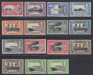 St. Lucia #95-106 incl. 95a, 96a (Used), 97a Mint, Lot of 15