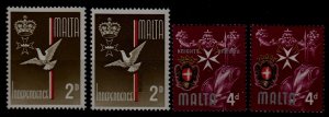 Malta 303/318 MNH/ 4v/ error