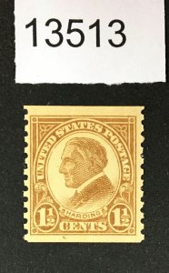 MOMEN: US STAMPS # 598 MINT OG H LOT #13513