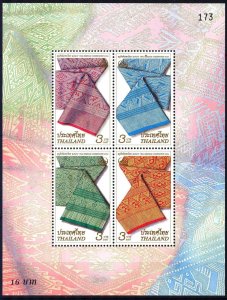 Thailand 2004 Art Handwoven Sashes Mi. Bl.178 MNH