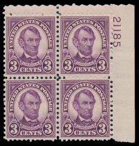 U.S. PLATE BLOCKS 635  Mint (ID # 87731)