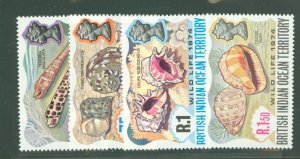 British Indian Ocean Territory #58-62  Single (Complete Set)