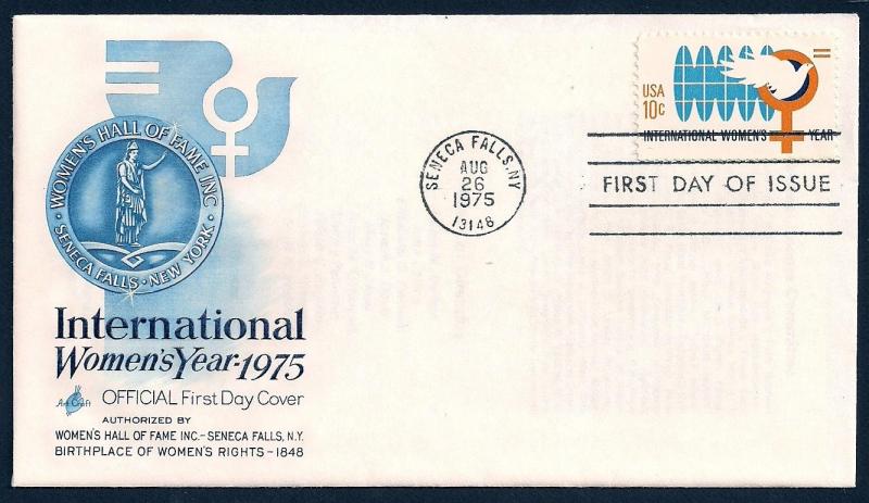 UNITED STATES FDC 10¢ International Womens Yr 1975 ArtCraft