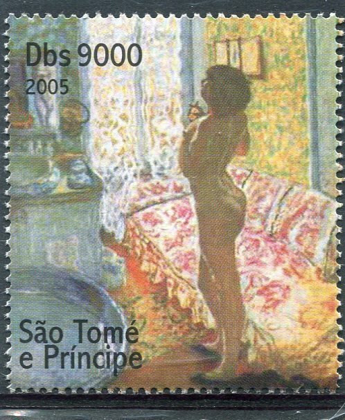 Sao Tome & Principe 2005 PIERRE BONNARD Nude Painting 1v Perforated Mint NH