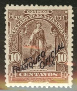 El Salvador Scott o153 MNG 1899 official