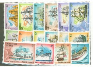 Christmas Island #39-54 Mint (NH) Single (Complete Set)