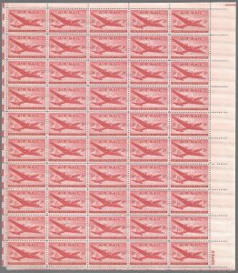 US C32, Plate 23285 - Sheet of 50 - 5¢ stamps. DC-4 Skymaster. FREE SHIPPING!!