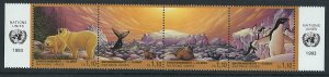 UN Geneva  Scott 243a MNH Strip of 4
