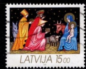 Latvia - #339 Christmas 1992 - Used