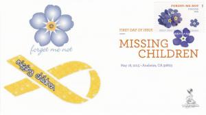 Missing Children First Day Cover, w/ DCP cancel, #2 of 2