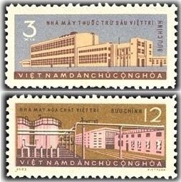 Vietnam 1963 MNH Stamps Scott 261-262 Chemical Industry Five Year Plan Economy