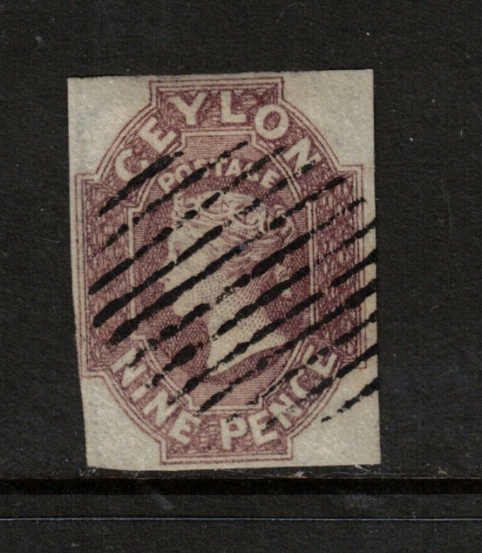 Ceylon #9 Used Fine **With Certificate**