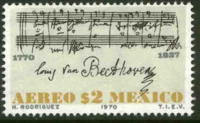 MEXICO C375 200th Anniversary of the birth of Beethoven MNH