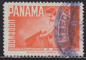 Panama RA49 Boy Sawing Wood 1961