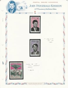 Cameroun Collection John F. Kennedy, C113, C114, C94 Overprint Mint NH