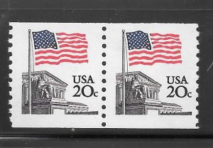 #1895A MNH Pair Narrow Tagging