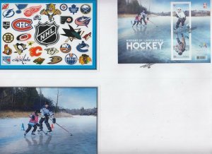 CANADA # 3039.11 - CANADA's HISTORY of HOCKEY on SUPERB FIRST DAY COVER # 11