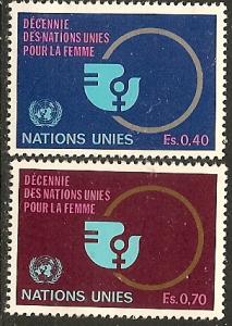 UN-Geneva   90-91 MNH 1980 Decade for Women