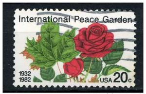 USA 1982 Scott 2014 used - International Peace Garden, Roses