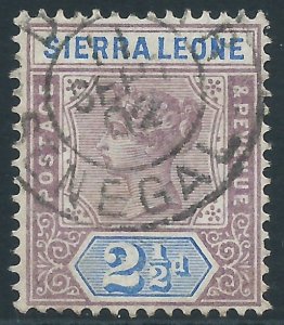 Sierra Leone, Sc #38, 2-1/2d Used