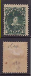 Newfoundland-Sc#44- id26-unused hinge remnant og 1c Prince of Wales-1887-pencil