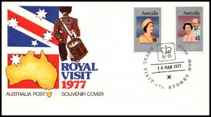 Australia 659-660 Royal Visit U/A FDC