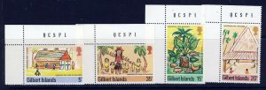 GILBERT ISLANDS QE II 1976 Christmas Children's Drawings Set SG 39 to SG 42 MNH