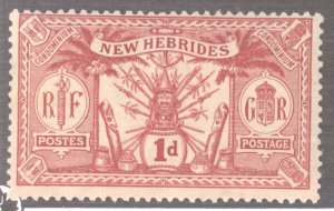 New Hebrides- British, Sc #18, MH
