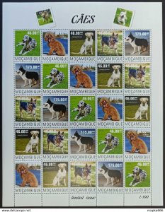 2014 Mozambique Dogs Domestic Animals Fauna #7620-24 ! Unique Big Sh ** Qw101