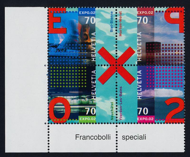 Switzerland 1115 BL Block MNH Expo 02, Art