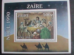 ZAIRE STAMP-1990 SC#1258 THE NOEL1990 CHRISTMAS PAINTING MNH S/S SHEET  VF