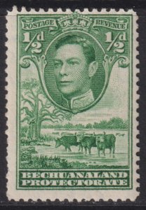 1938 British Bechuanaland Protectorate KGVI ½ pence MMH Sc# 124 CV $3.00 Stk #2