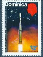 Launching of Tiros Weather Satellite, Dominica SC#354 MNH