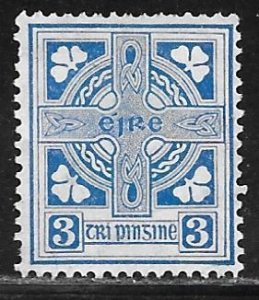 Ireland 111: 3p Celtic Cross, unused, NG, F-VF