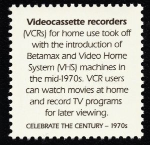 US 3189h MNH VF 33 Cent  VCRs ! Celebrate the Century 1970s