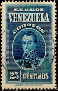 Venezuela; 1938: Sc. # 332: Used Single Stamp