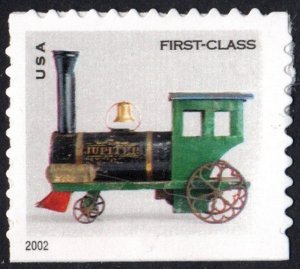 SC#3627 (37¢) Antique Toys: Toy Locomotive Booklet Single (2002) SA