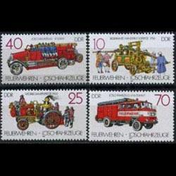 DDR 1987 - Scott# 2613-6 Fire Engines Set of 4 NH