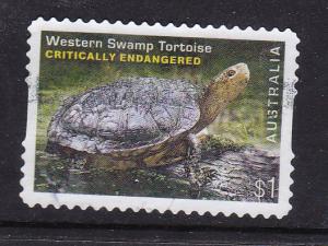 Australia 2016 Endangered Animals Animals -Tortoise - $1 used