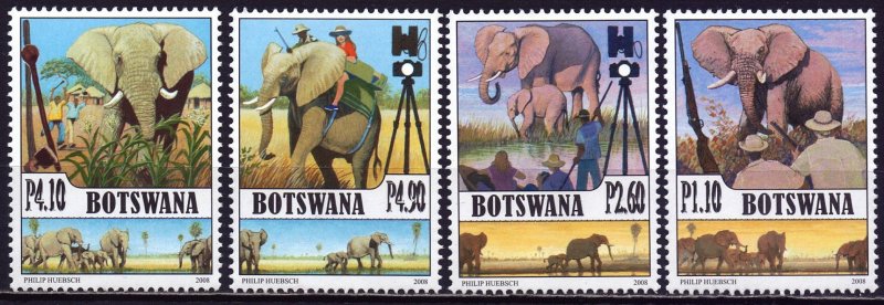 Botswana. 2008. 879-882. Elephants. MNH.