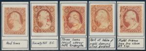 #11 (5) F // VF USED WITH VARIETIES, RED CANCELS BQ9474