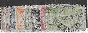 Romania Sc # 158-165 used set of 8 used VF