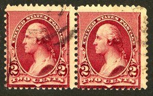 U.S. #219D USED PAIR