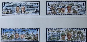 ISLE OF MAN 1994 50th ANNIVERSARY D-DAY  SG606/613  MNH ..SEE SCAN