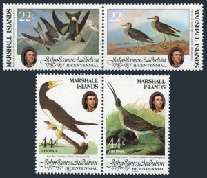 Marshall 63-64a, C1-C2a pairs, MNH. Michel 31-34. John Audubon's birds, 1985.