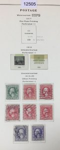 MOMEN: US STAMPS # 525-530 1918-1920 USED COLLECTIONS LOT #12505