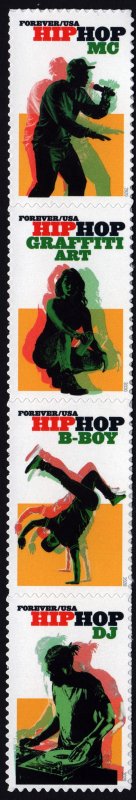 SC#5480-83 (55¢) Hip Hop Strip of Four (2020) SA