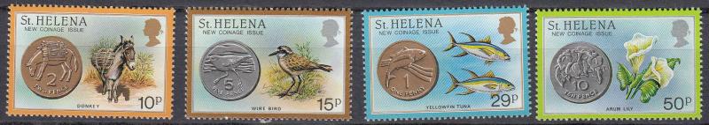 St. Helena - 1984 New coins Sc# 416/419 - MNH (602)